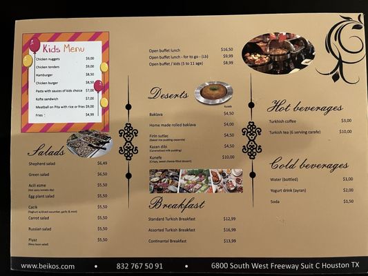 Menu photo 3 Beikos Mediterranean Cuisine Houston, TX Menu photo 3 Beikos Mediterranean Cuisine Houston, TX