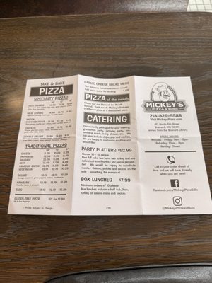 Menu photo 2 Mickey's Brainerd, MN Menu photo 2 Mickey's Brainerd, MN