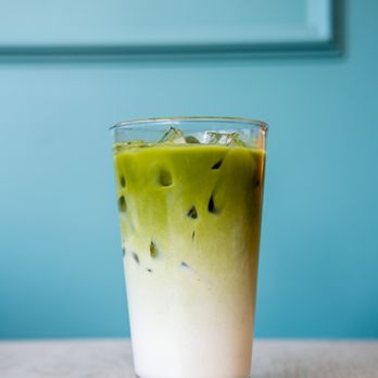 Crimson - Iced Matcha! - Mediterranean Near Me - Santa Monica, California