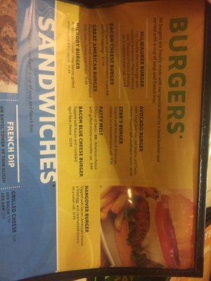 Menu photo 8 Zebb's Family Restaurant Milwaukee, WI
