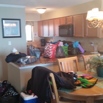 Sea Winds - Kitchen and dining..(excuse our mess) - Vacation Rentals Near Me - North Myrtle Beach, South Carolina