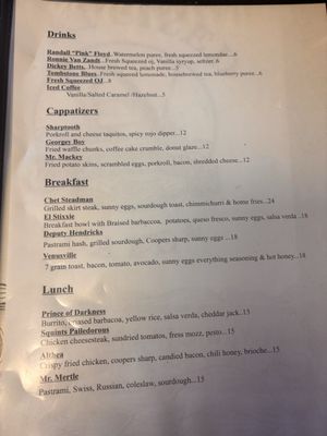 Menu photo 1 Capsized Cafe Spring Lake, NJ