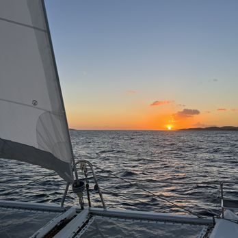 SV BlackSheep Charter Service - Sunset outside of little St James. - Boat Charters Near Me SV BlackSheep Charter Service - Sunset outside of little St James. - Boat Charters Near Me