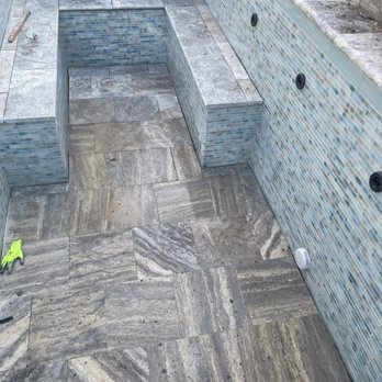 Aqua Rapids - Pre-grout, tile and stone completion of a special order swim spa. - Pool & Hot Tub Service Near Me - Jackson, Tennessee Aqua Rapids - Pre-grout, tile and stone completion of a special order swim spa. - Pool & Hot Tub Service Near Me - Jackson, Tennessee