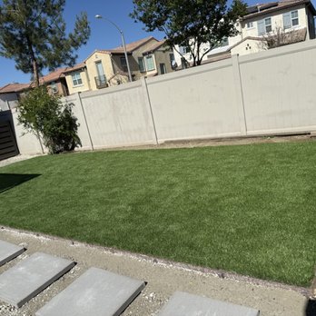 Green-R Turf - Completed install of 12'X27' pad of Emerald Ridge /Tidal Wave Blade - Artificial Turf Near Me - Corona, California