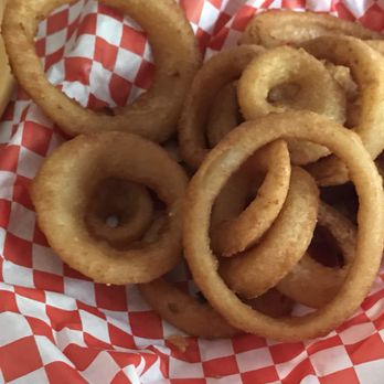 The Hideaway - Onion rings, a little soggy on the inside - American Near Me - Belfair, Washington The Hideaway - Onion rings, a little soggy on the inside - American Near Me - Belfair, Washington