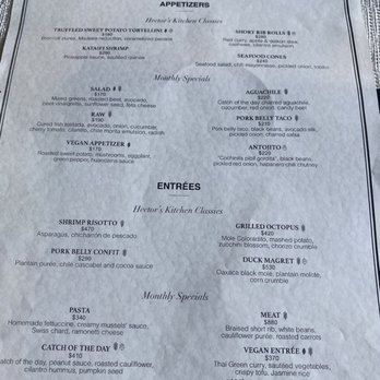 Hector's Kitchen - Menu - Signature Cuisine Near Me - Punta de Mita, NAY