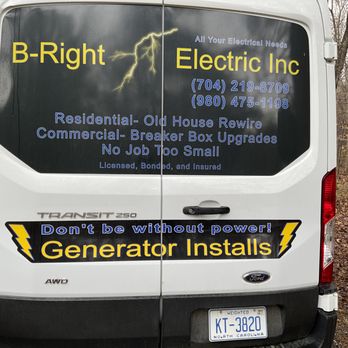 B-Right Electrical - Business Van - Electricians Near Me - Iron Station, North Carolina B-Right Electrical - Business Van - Electricians Near Me - Iron Station, North Carolina