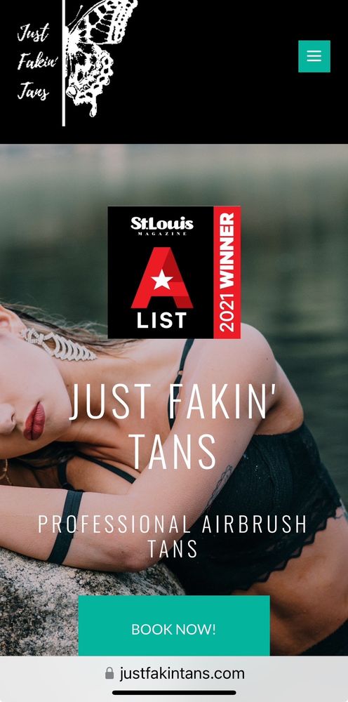 Just Fakin' Tans Logo