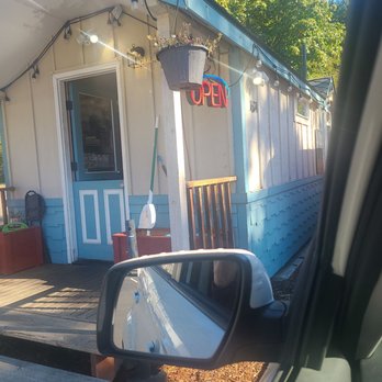 Sky Kai Caffe Coffee Shop - reflection in side mirror - Coffee & Tea Near Me - Poulsbo, Washington Sky Kai Caffe Coffee Shop - reflection in side mirror - Coffee & Tea Near Me - Poulsbo, Washington