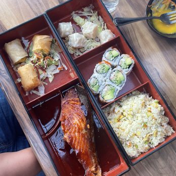 Lucky AF - Salmon bento box - Asian Fusion Near Me - Richmond, Virginia Lucky AF - Salmon bento box - Asian Fusion Near Me - Richmond, Virginia