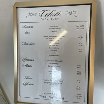 Cafecito Mi Amor - Menu - Coffee & Tea Near Me - Rialto, California