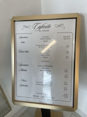 Menu photo 1 Cafecito Mi Amor Rialto, CA