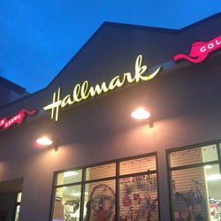 Tina's Hallmark Shop - Tina's Hallmark at night