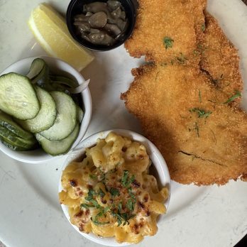 The Hoboken Biergarten - Pretzel-Breaded Chicken Schnitzel - Beer Bar Near Me - Hoboken, New Jersey The Hoboken Biergarten - Pretzel-Breaded Chicken Schnitzel - Beer Bar Near Me - Hoboken, New Jersey