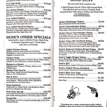 Dude's Steak House - Menu Page 5 - Steakhouses Near Me - Sidney, Nebraska