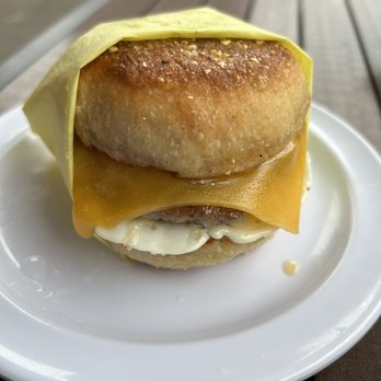 Sunrise - Sausage cheese and egg breakfast sandwich - Food Trucks Near Me - Portland, Oregon Sunrise - Sausage cheese and egg breakfast sandwich - Food Trucks Near Me - Portland, Oregon