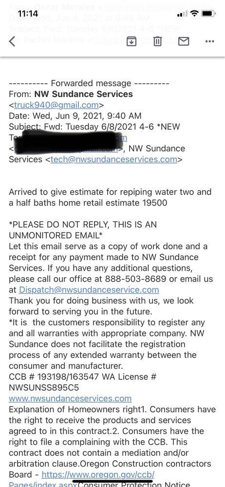 Slide of NW Sundance Services