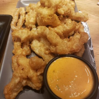 P.F. Chang's - Tempura Calamari (I was so excited to eat but it was overcooked) - Asian Fusion Near Me - Saint Charles, Missouri