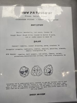 Menu photo 2 How Ya Dough'n Pizza Boca Raton, FL