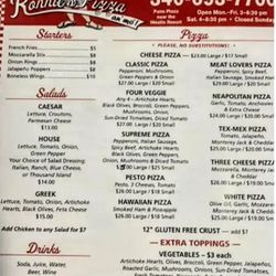 Ronnie’s Pizza an Mo - Dated roughly May 2023