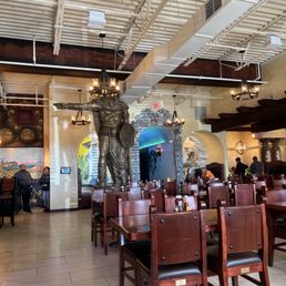 The interior dining room