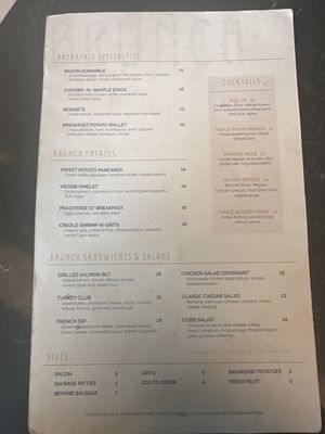 Menu photo 5 The Ponce Room Atlanta, GA Menu photo 5 The Ponce Room Atlanta, GA