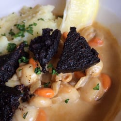 Creagan Inn - Bay scallops in a cream sauce, crispy black pudding and mash. It was the perfect balance and delicious.