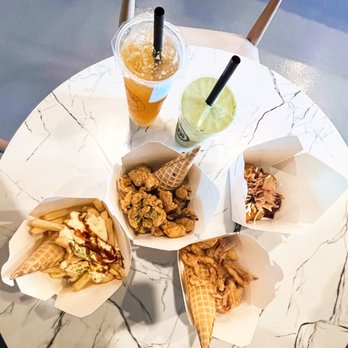 Uji Time Dessert - Drinks: Yuzu Passionfruit & Matcha Milkshake Food: Squid Karaage , Uji Time Fries ,Takoyaki , and Chicken Karaage - Desserts Near Me - Concord, California Uji Time Dessert - Drinks: Yuzu Passionfruit & Matcha Milkshake Food: Squid Karaage , Uji Time Fries ,Takoyaki , and Chicken Karaage - Desserts Near Me - Concord, California
