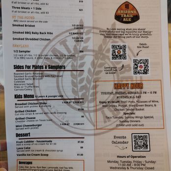 That Brewery & Pub - Menu #1 June 2025 - Pubs Near Me - Pine, Arizona
