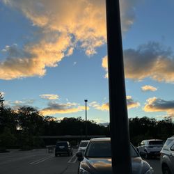 Costco - Golden clouds and blue skies