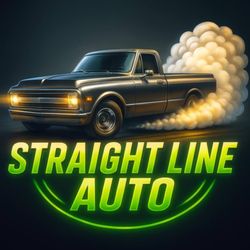 Straight Line Auto Repair - Flashy Logo