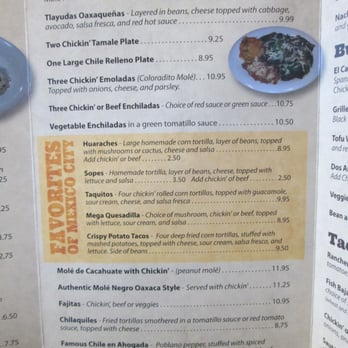 El Cantaro - menu page 2 - Mexican Near Me - Monterey, California