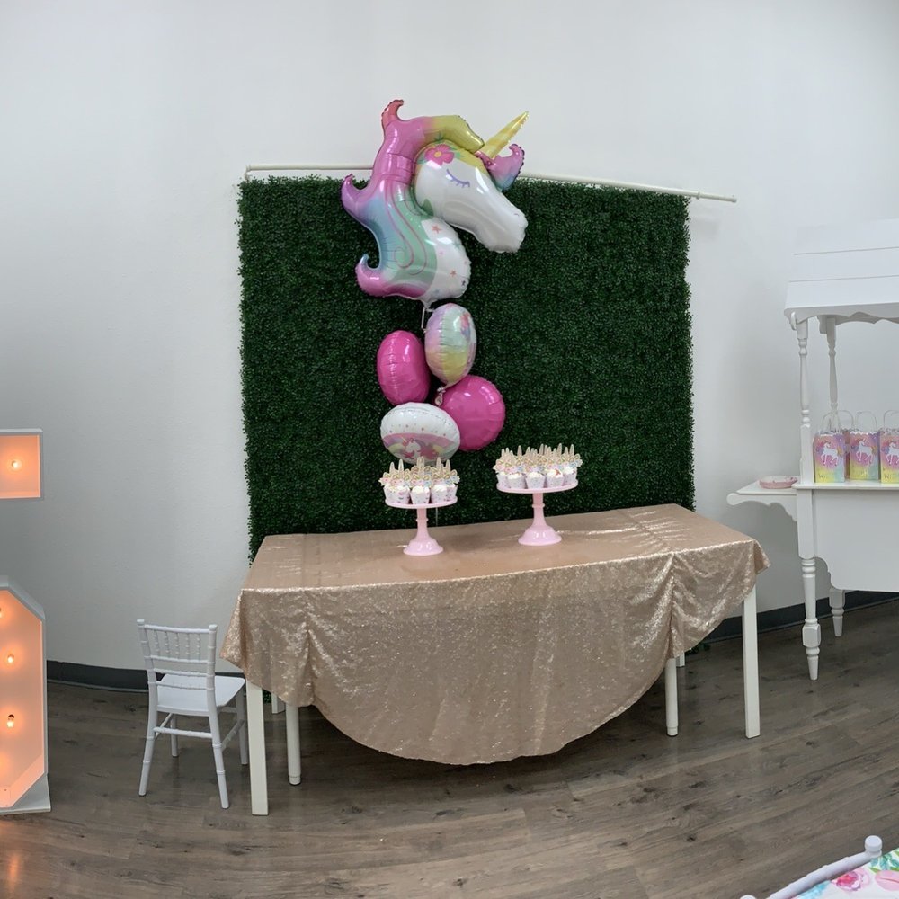 Play Modesto - Main party room - marquee number, cake stands, and cart theirs - Indoor Playcenter Near Me - Modesto, California Play Modesto - Main party room - marquee number, cake stands, and cart theirs - Indoor Playcenter Near Me - Modesto, California