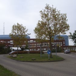 Klinikum Elmshorn - Blick auf den Wendehammer direkt vorm Haupteingang