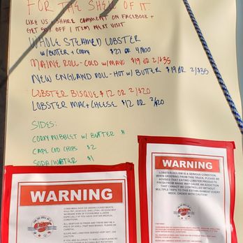 For the Shell of It - Soft opening day menu 9/12/19 - Food Trucks Near Me