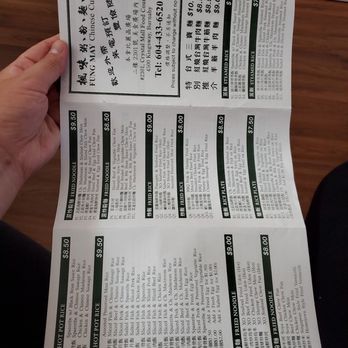 Fung May - a person holding a menu in their hand - Chinese Near Me - Burnaby, British Columbia