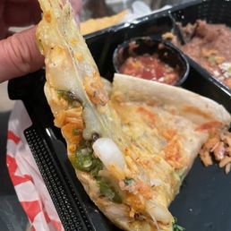 Chicken quesadilla w/ jalapeños Chicken quesadilla w/ jalapeños