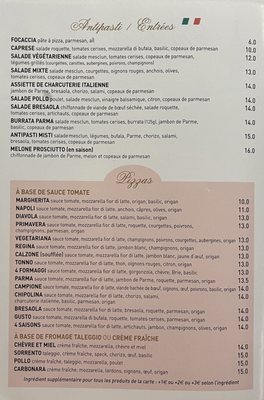 Menu photo 1 Gusto Italia Paris, 75 Menu photo 1 Gusto Italia Paris, 75