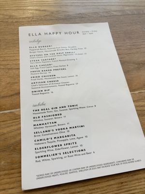 Menu photo 8 Ella Dining Room and Bar Sacramento, CA Menu photo 8 Ella Dining Room and Bar Sacramento, CA