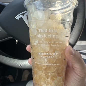 Starbucks - A cup filled of ice to the brim completed this drink in a few sips - Coffee & Tea Near Me - Bakersfield, California Starbucks - A cup filled of ice to the brim completed this drink in a few sips - Coffee & Tea Near Me - Bakersfield, California