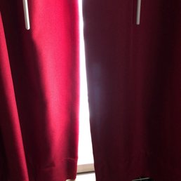Curtains don't close all the way and there's a bright light right outside Curtains don't close all the way and there's a bright light right outside