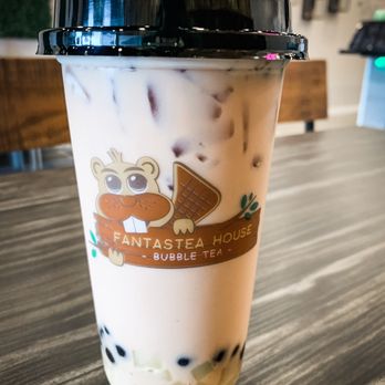 Fantastea House - Strawberry milk tea with boba and Mango jelly $6.00 - Bubble Tea Near Me - Beaverton, Oregon Fantastea House - Strawberry milk tea with boba and Mango jelly $6.00 - Bubble Tea Near Me - Beaverton, Oregon