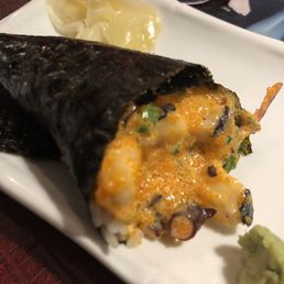 Spicy Octopus Temaki Spicy Octopus Temaki
