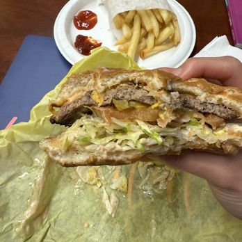 Lucky Greek - Cheeseburger - Fast Food Near Me - Moreno Valley, California Lucky Greek - Cheeseburger - Fast Food Near Me - Moreno Valley, California