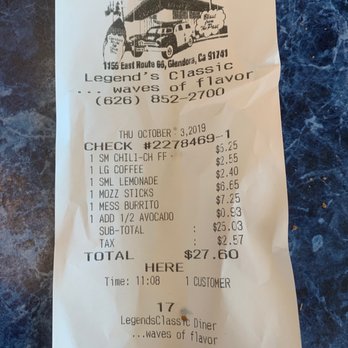 Legends Classic Diner - American Near Me - Glendora, California