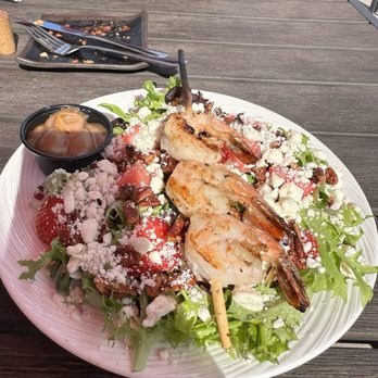 Vineyards At Pine Lake - Strawberry and watermelon salad with grilled shrimp - Wine Tasting Room Near Me - Columbiana, Ohio