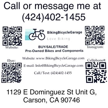 Biking Bicycle Garage LLC - Contact - Bikes Near Me - Carson, California