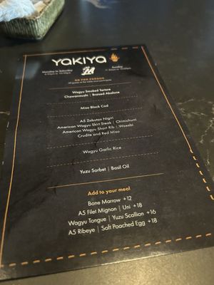 Menu photo 4 Yakiya Pasadena, CA