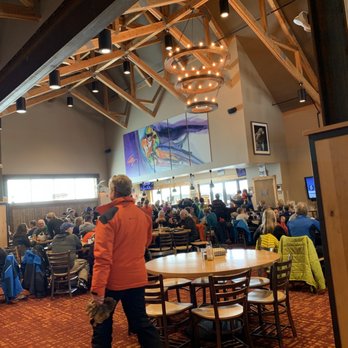 Talon - a large group of people sitting at tables in a restaurant - New American Near Me - Avon, Colorado